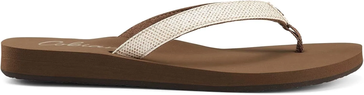 Cobian Fiesta Skinny Bounce Women’s Flip Flops Comfortable Summer Beach Sandals