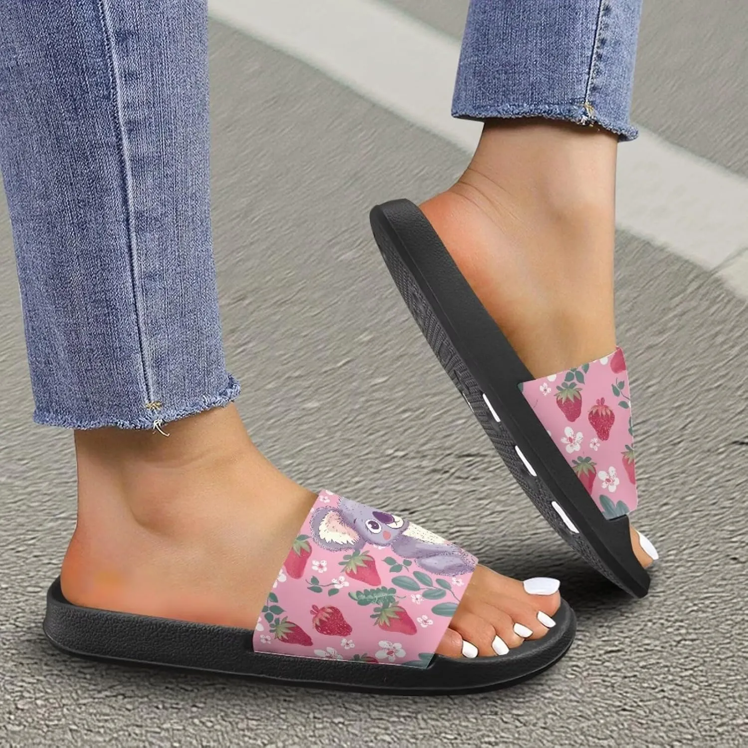 Coloranimal Slippers for Women Summer Beach Sandals House Slippers Shower Shoes Slide Sandals Women Non Slip Beach Shoes
