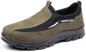COSIDRAM Mens Casual Shoes Slip on Loafers Comfortable Non Slip Suede Driving Walking Shoes for Men