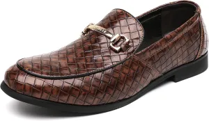 COSIDRAM Men's Dress Shoes Oxfords Slip on Classic Modern Formal Leather Shoes Casual Loafers