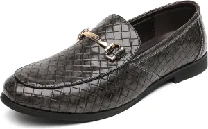 COSIDRAM Men's Dress Shoes Oxfords Slip on Classic Modern Formal Leather Shoes Casual Loafers