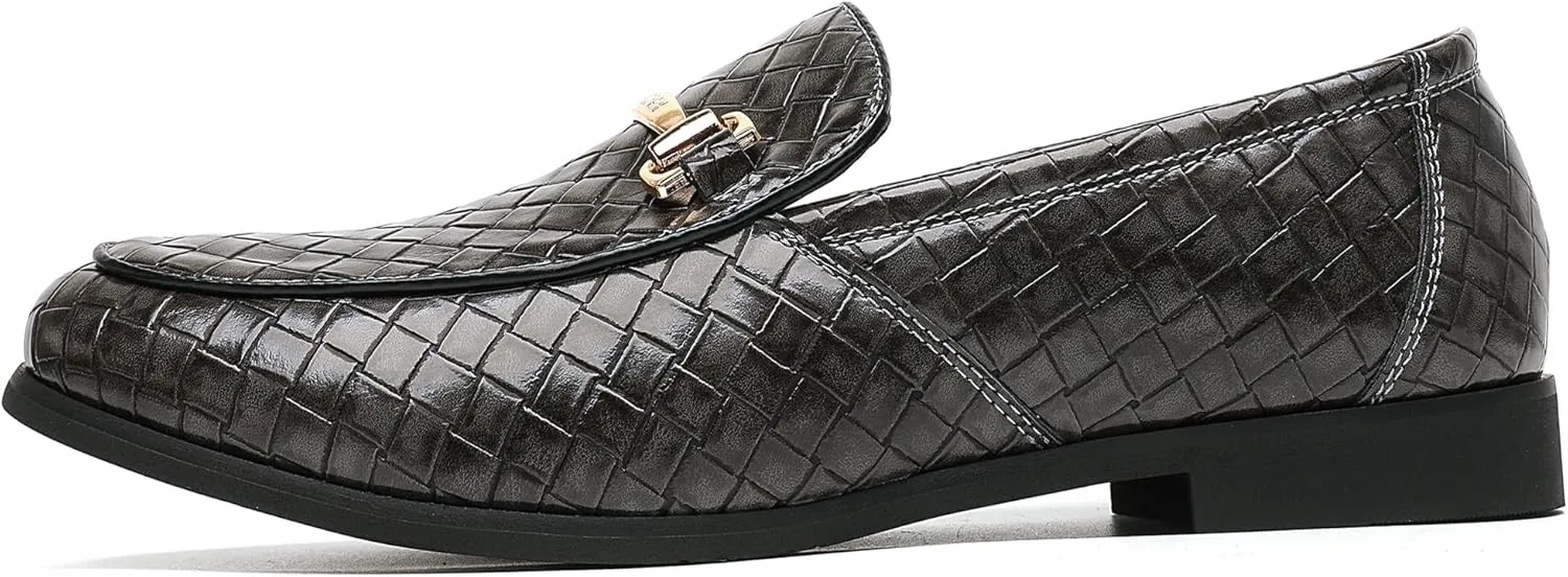 COSIDRAM Men's Dress Shoes Oxfords Slip on Classic Modern Formal Leather Shoes Casual Loafers