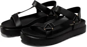 Coutgo Womens Platform Sandals Comfortable Arch Support Footbed Adjustable Ankle Strap Summer Beach Flat Sandals