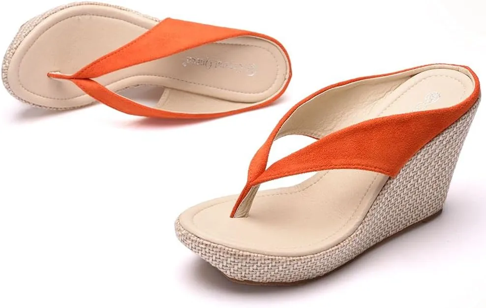 Crystal Queen Women Beach Sandals Platform Wedges Sandals High Heels Wedges Slippers Flip Flops White Flip Flops Plus Size