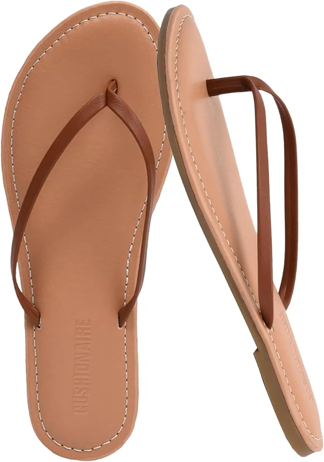 CUSHIONAIRE Women's Cora Flat Flip Flop Sandal with  Comfort