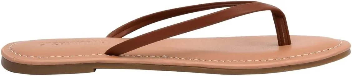 CUSHIONAIRE Women's Cora Flat Flip Flop Sandal with  Comfort
