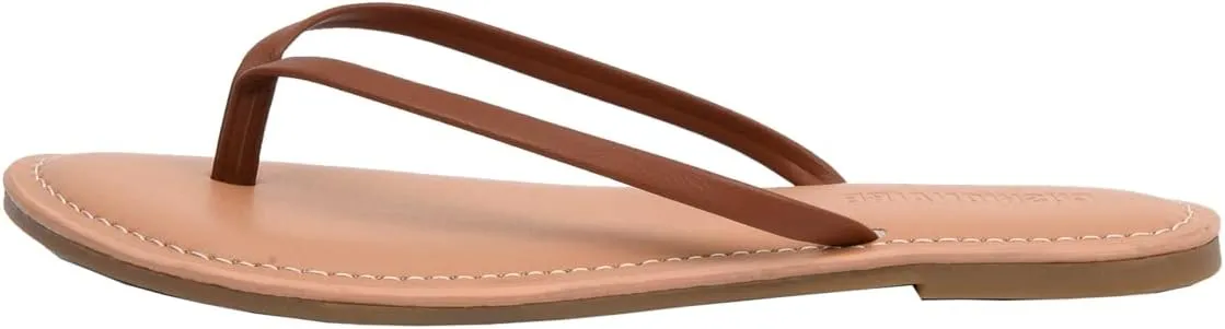 CUSHIONAIRE Women's Cora Flat Flip Flop Sandal with  Comfort