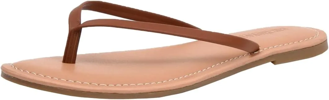 CUSHIONAIRE Women's Cora Flat Flip Flop Sandal with  Comfort