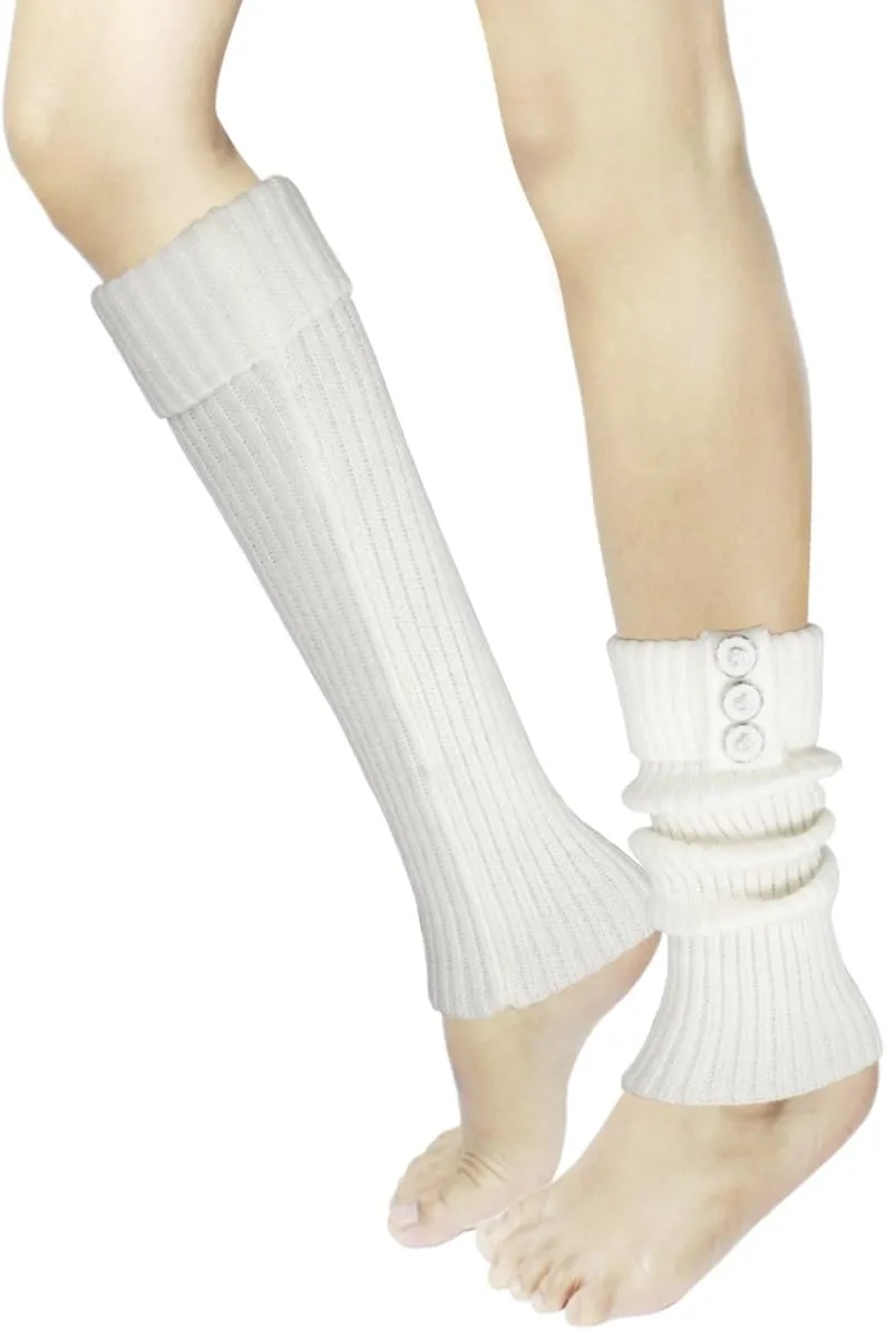 Dahlia Women's Leg Warmers & Boot Cuffs - Synthetic Wool, Cable Knit