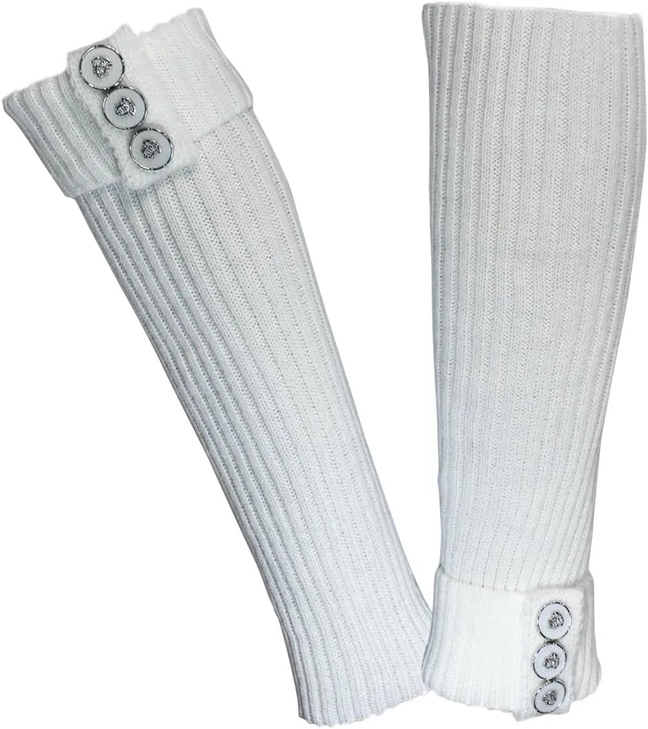 Dahlia Women's Leg Warmers & Boot Cuffs - Synthetic Wool, Cable Knit