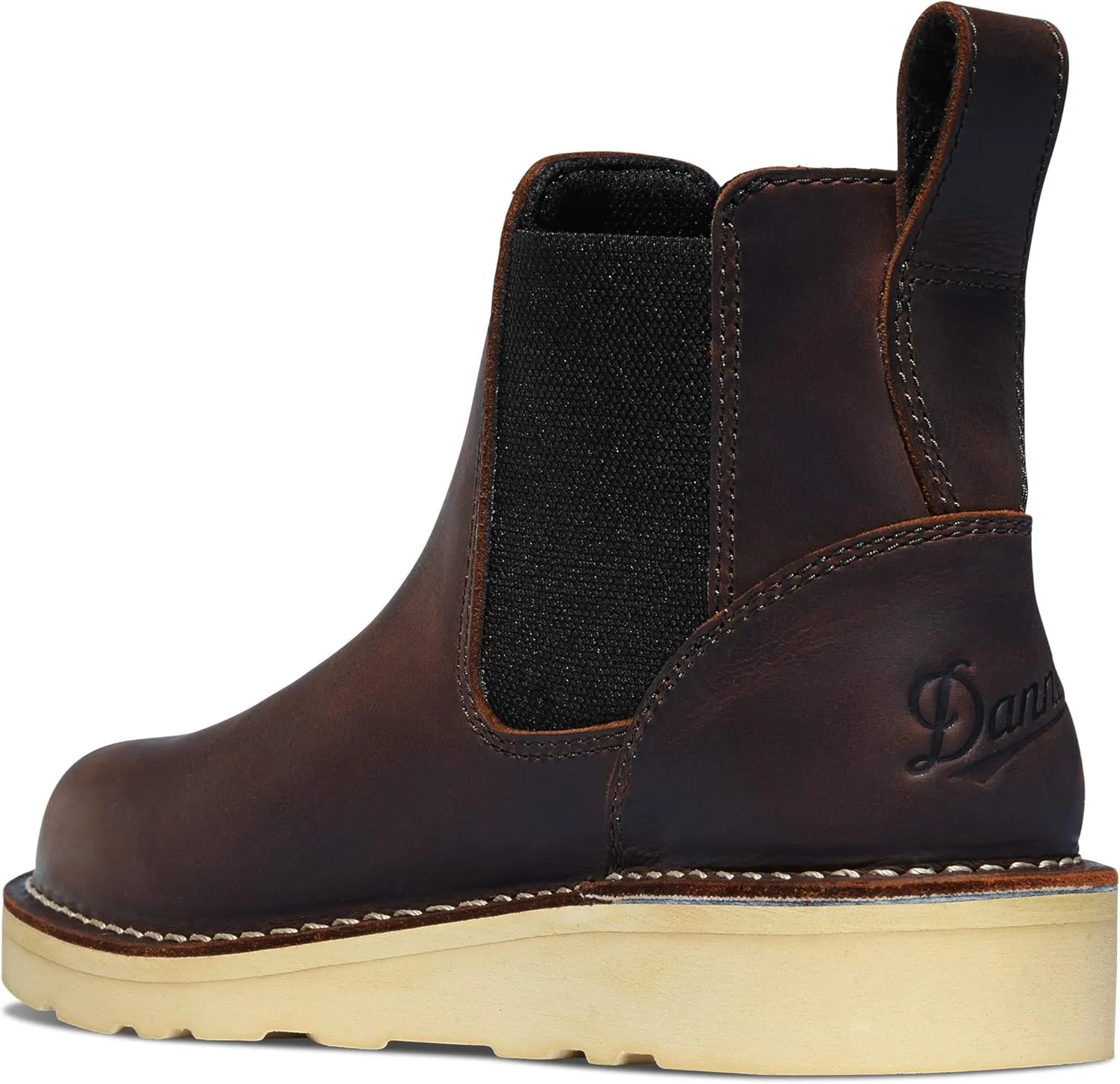 Danner Women's 15482 6.5" Work Boot Bull Run Chelsea 5" Brown Wedge