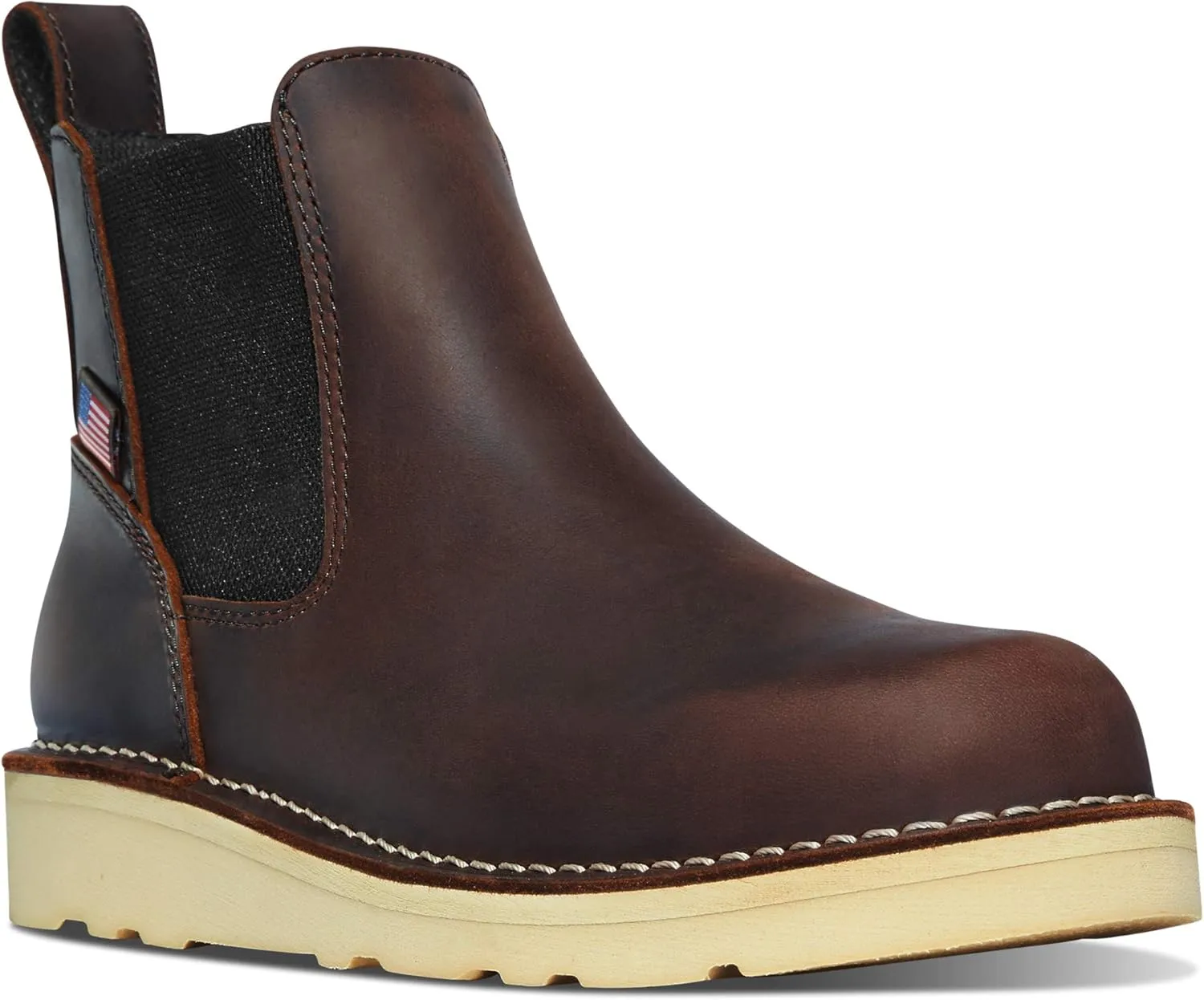 Danner Women's 15482 6.5" Work Boot Bull Run Chelsea 5" Brown Wedge