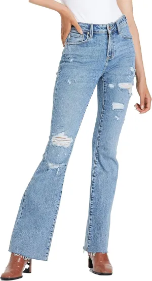 DEAR JOHN Jaxtyn Bootcut Women's Jeans Mid Rise Classic Comfort Stretch Denim