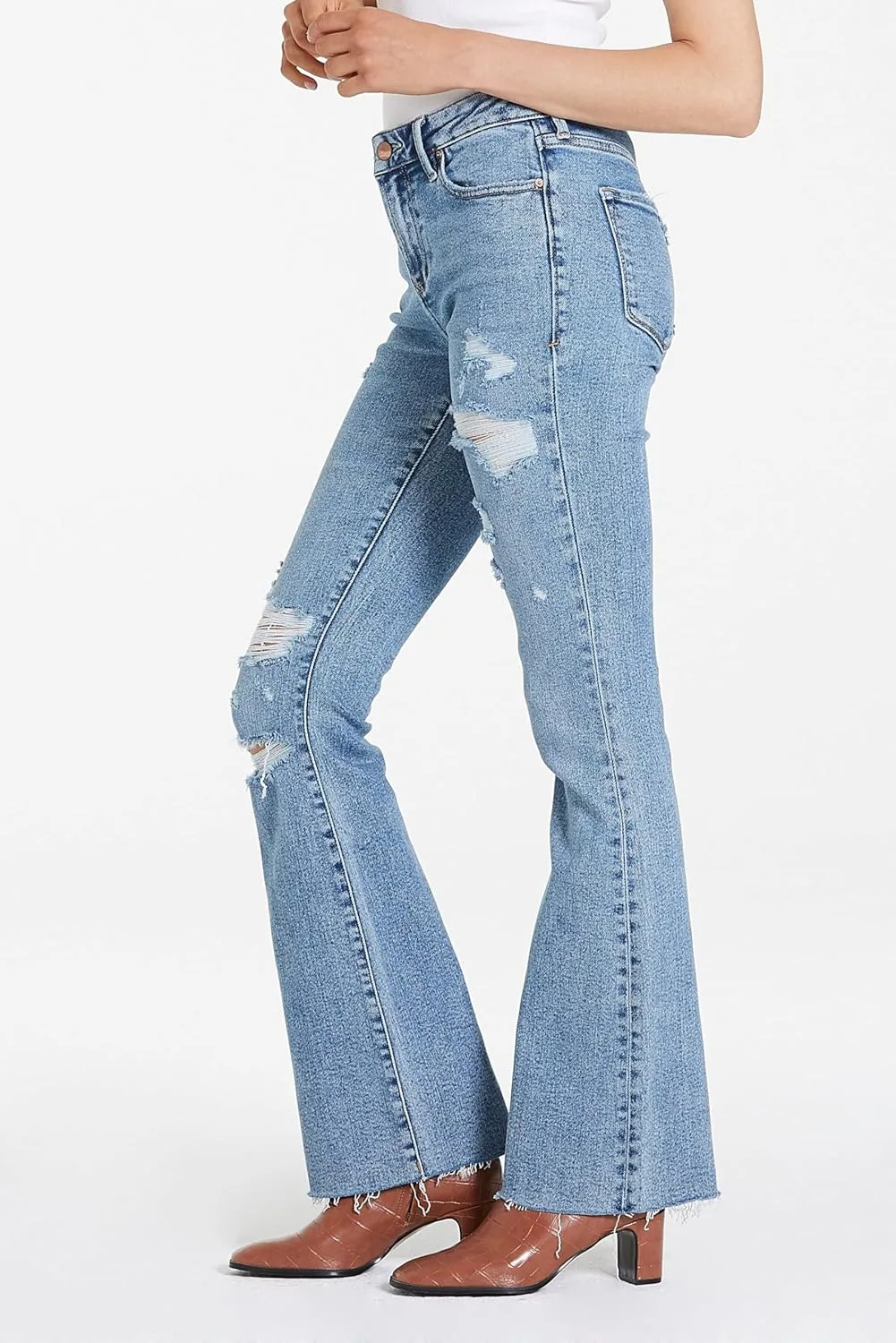 DEAR JOHN Jaxtyn Bootcut Women's Jeans Mid Rise Classic Comfort Stretch Denim