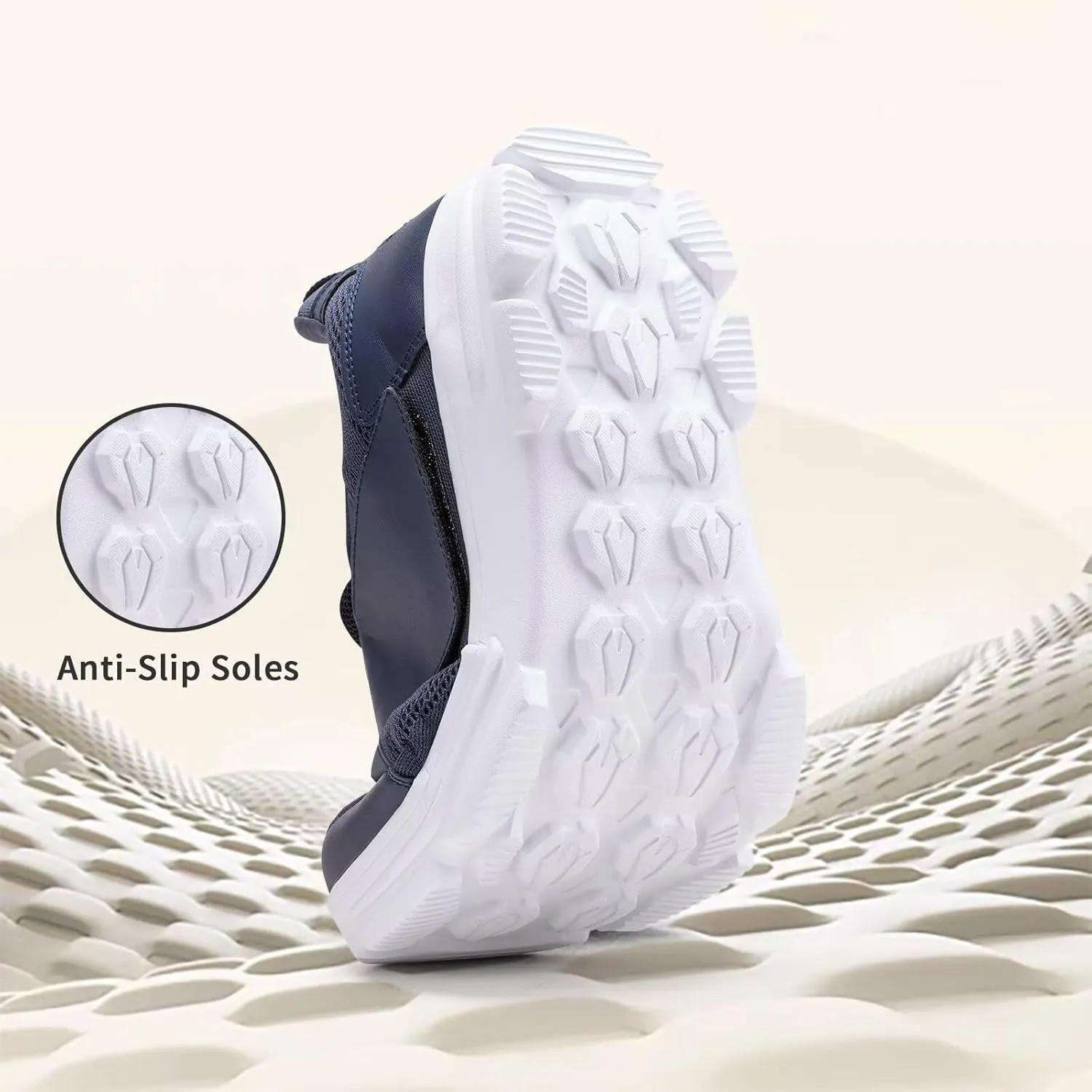 Diabetic Shoes for Men Extra Wide Walking Shoes Swollen Feet Shoes for Neuropathy Adjustable Closure with Arch Support
