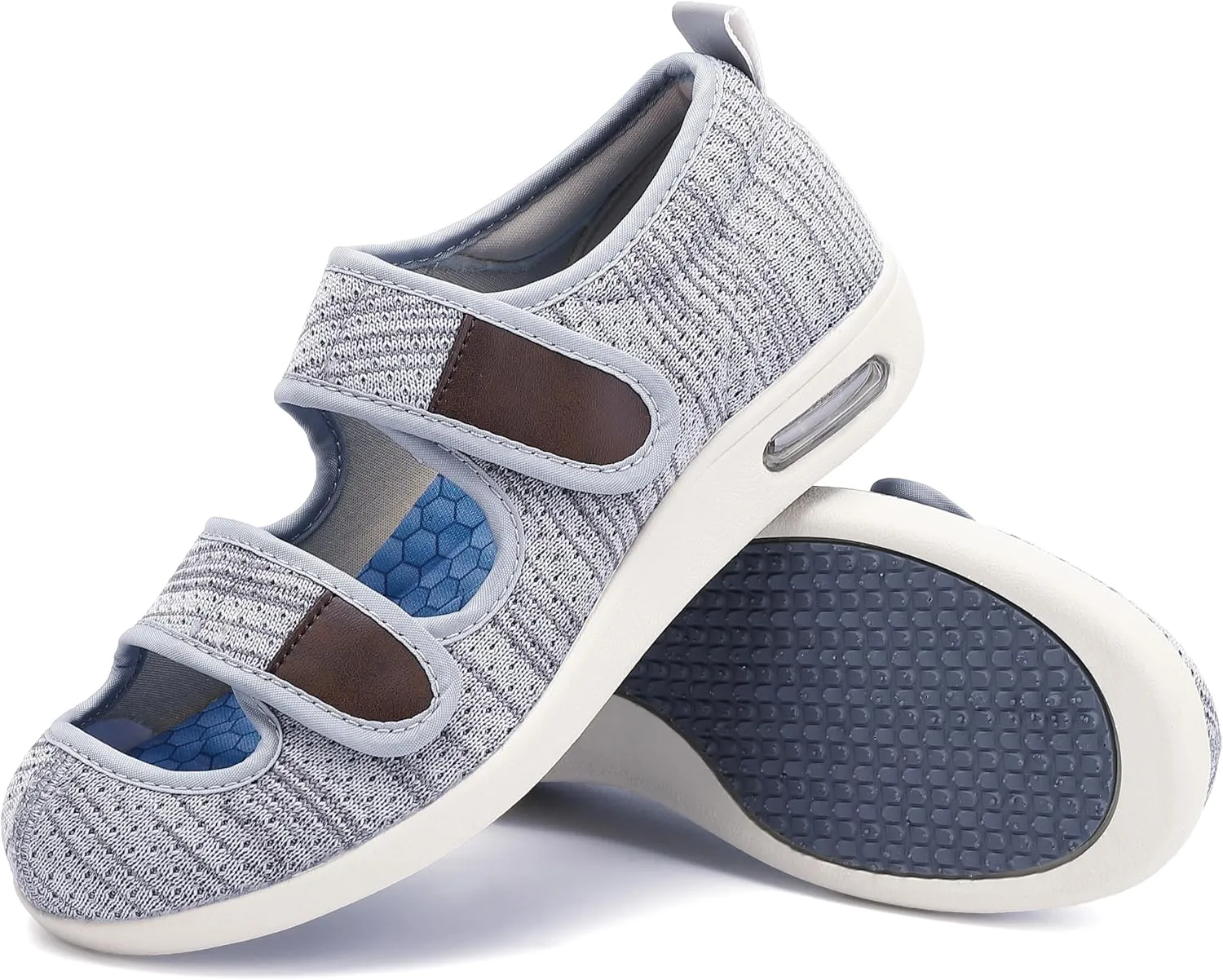 Diabetic Shoes for Women, Women's Wide Width Elderly Shoes, Adjustable Closure Lightweight Breathable, Swollen Feet Walking Edema Sneakers