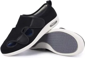 Diabetic Shoes for Women, Women's Wide Width Elderly Shoes, Adjustable Closure Lightweight Breathable, Swollen Feet Walking Edema Sneakers