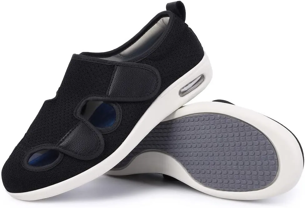 Diabetic Shoes for Women, Women's Wide Width Elderly Shoes, Adjustable Closure Lightweight Breathable, Swollen Feet Walking Edema Sneakers
