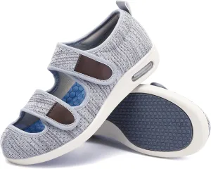 Diabetic Shoes for Women, Women's Wide Width Elderly Shoes, Adjustable Closure Lightweight Breathable, Swollen Feet Walking Edema Sneakers
