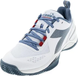 Diadora Mens Blushield Torneo 2 Clay Tennis Sneakers Shoes - Blue, White