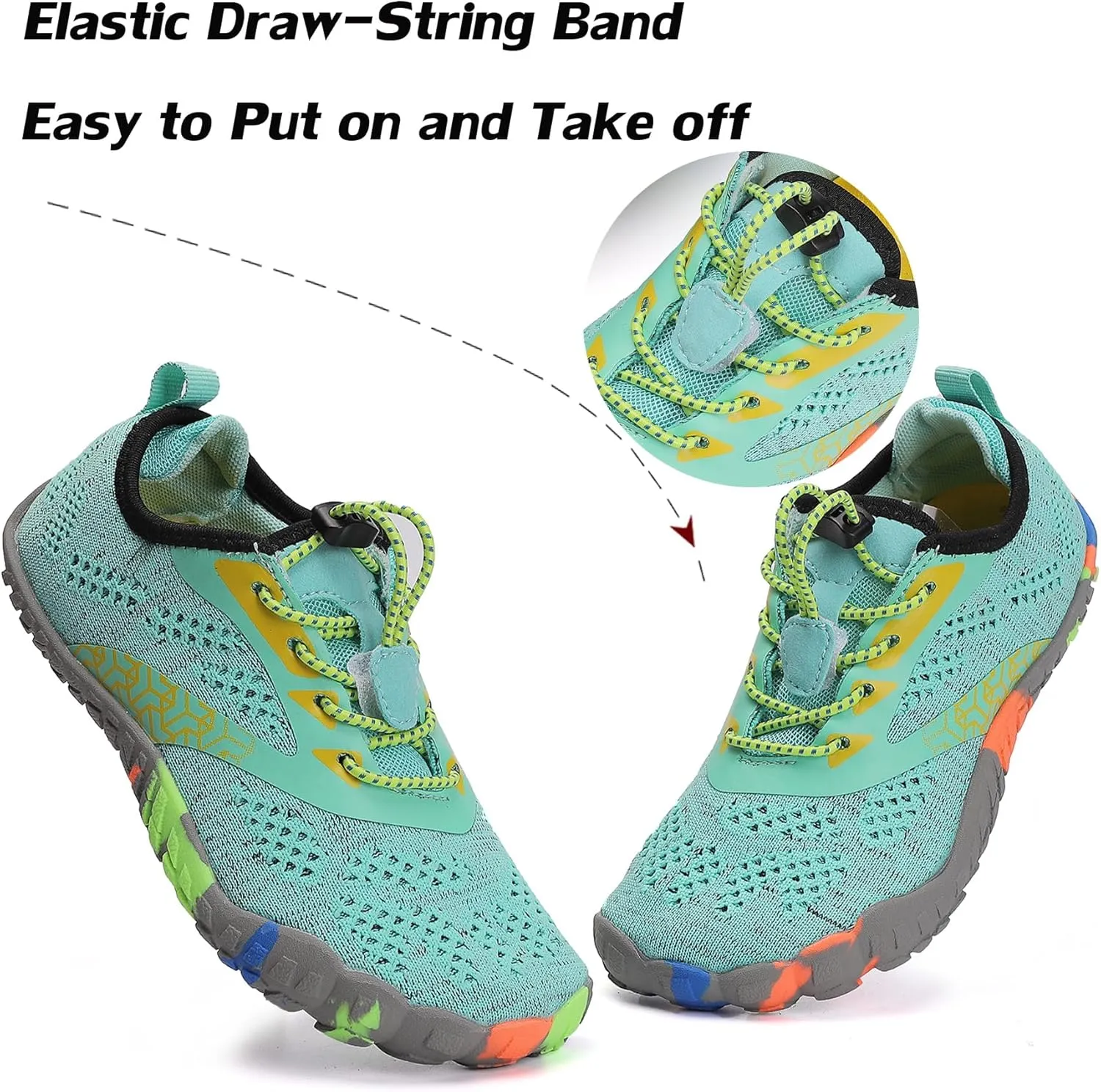 DimaiGlobal Kids Barefoot Shoes Boys Trail Running Shoes Girls Running Shoes Sneakers Athletic Tennis Shoes Toddler Little Kid Big Kid