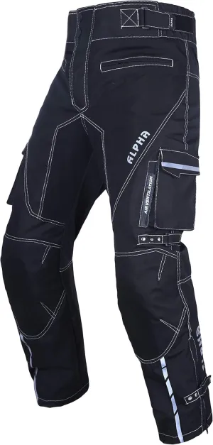 Dirt Bike Motocross Motorcycle Pants for Men hi Vis Armor Riding Racing Dual Sports overpants ATV mx BMX (Black, Waist 34"-36" Inseam 30")