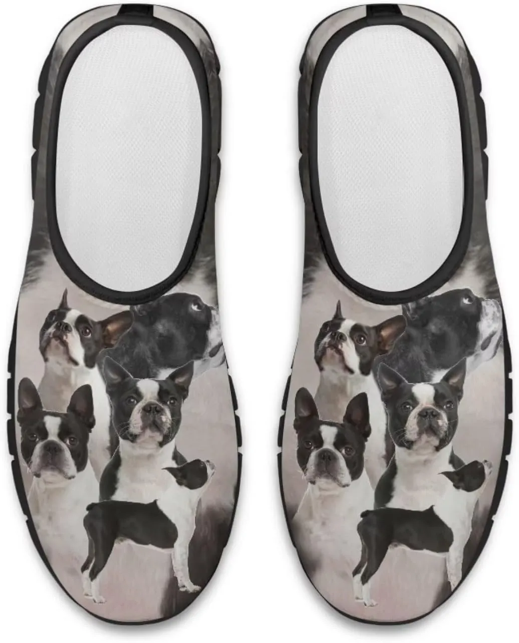 Dog Design Men Slip-on Shoes Loafers Low Top Casual Mesh Shoes with Arch Support Insole Business Work Outdoor Sneaker