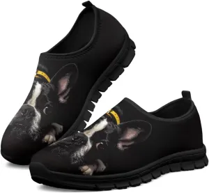 Dog Design Men Slip-on Shoes Loafers Low Top Casual Mesh Shoes with Arch Support Insole Business Work Outdoor Sneaker