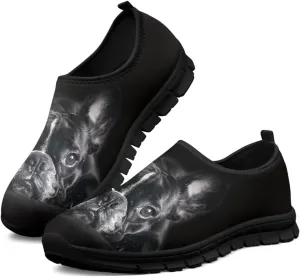 Dog Design Men Slip-on Shoes Loafers Low Top Casual Mesh Shoes with Arch Support Insole Business Work Outdoor Sneaker