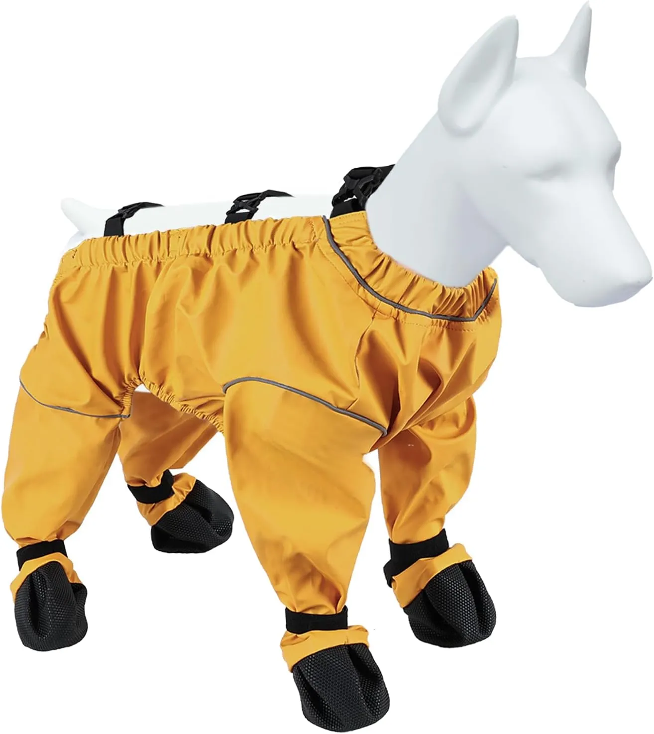 Dog Paw Boots Leggings Waterproof, Suspender Booties for Dogs Anti-Slip, Pet Paws Protector Dirty-Proof,Dog Snow Pants Shoes for Outdoor Walking Running Hiking Winter Pants Boots