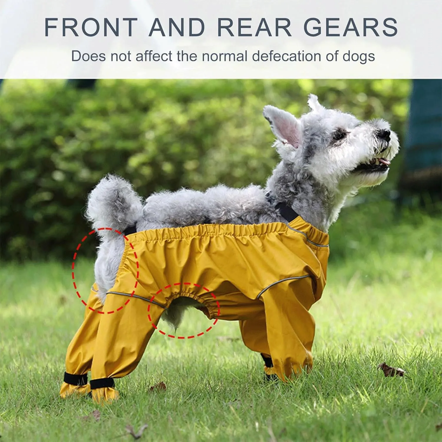 Dog Paw Boots Leggings Waterproof, Suspender Booties for Dogs Anti-Slip, Pet Paws Protector Dirty-Proof,Dog Snow Pants Shoes for Outdoor Walking Running Hiking Winter Pants Boots