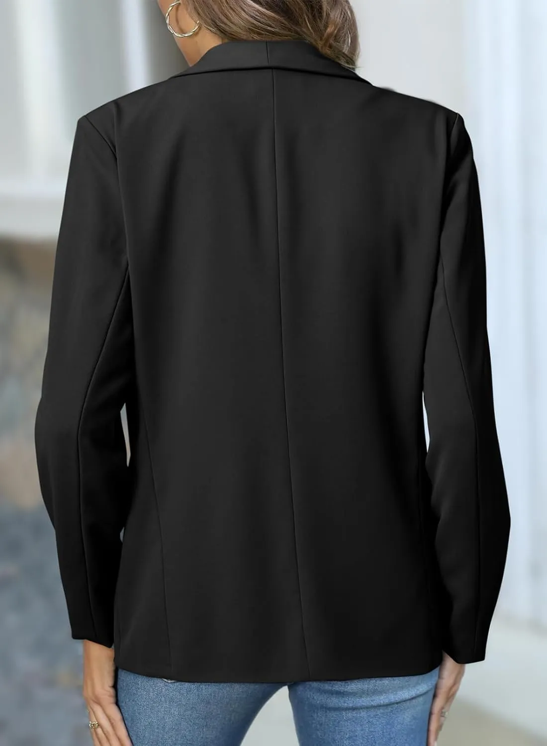 Dokotoo Blazers for Women Business Casual Long Sleeve Open Front Lightweight Work Office Suit Jackets Blazer