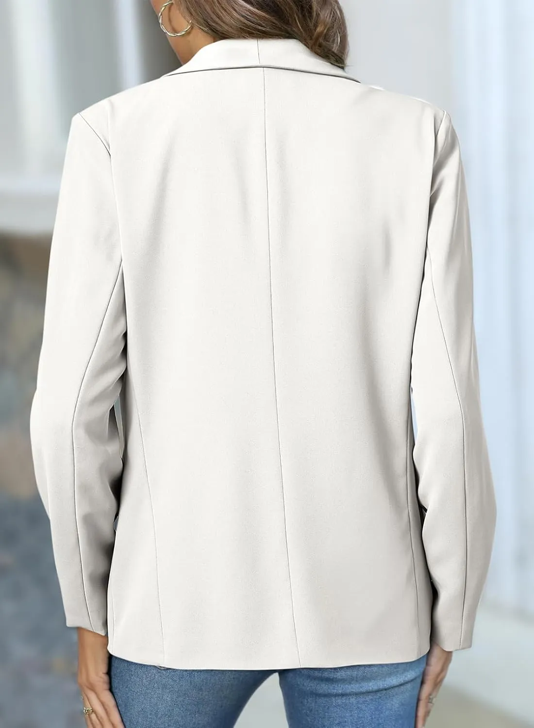 Dokotoo Blazers for Women Business Casual Long Sleeve Open Front Lightweight Work Office Suit Jackets Blazer