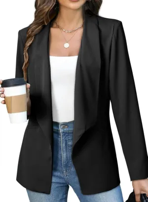 Dokotoo Blazers for Women Business Casual Long Sleeve Open Front Lightweight Work Office Suit Jackets Blazer