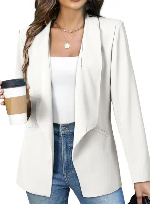 Dokotoo Blazers for Women Business Casual Long Sleeve Open Front Lightweight Work Office Suit Jackets Blazer