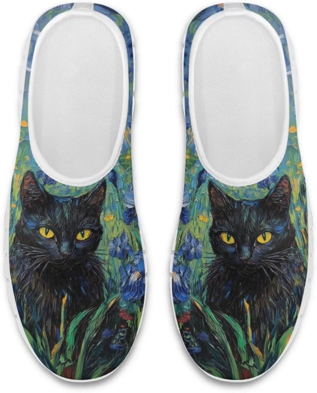 Doojoayie Art Printed Women Slip On Shoes for Ladies Tennis Shoes Daily Casual Footwear