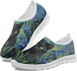 Doojoayie Art Printed Women Slip On Shoes for Ladies Tennis Shoes Daily Casual Footwear