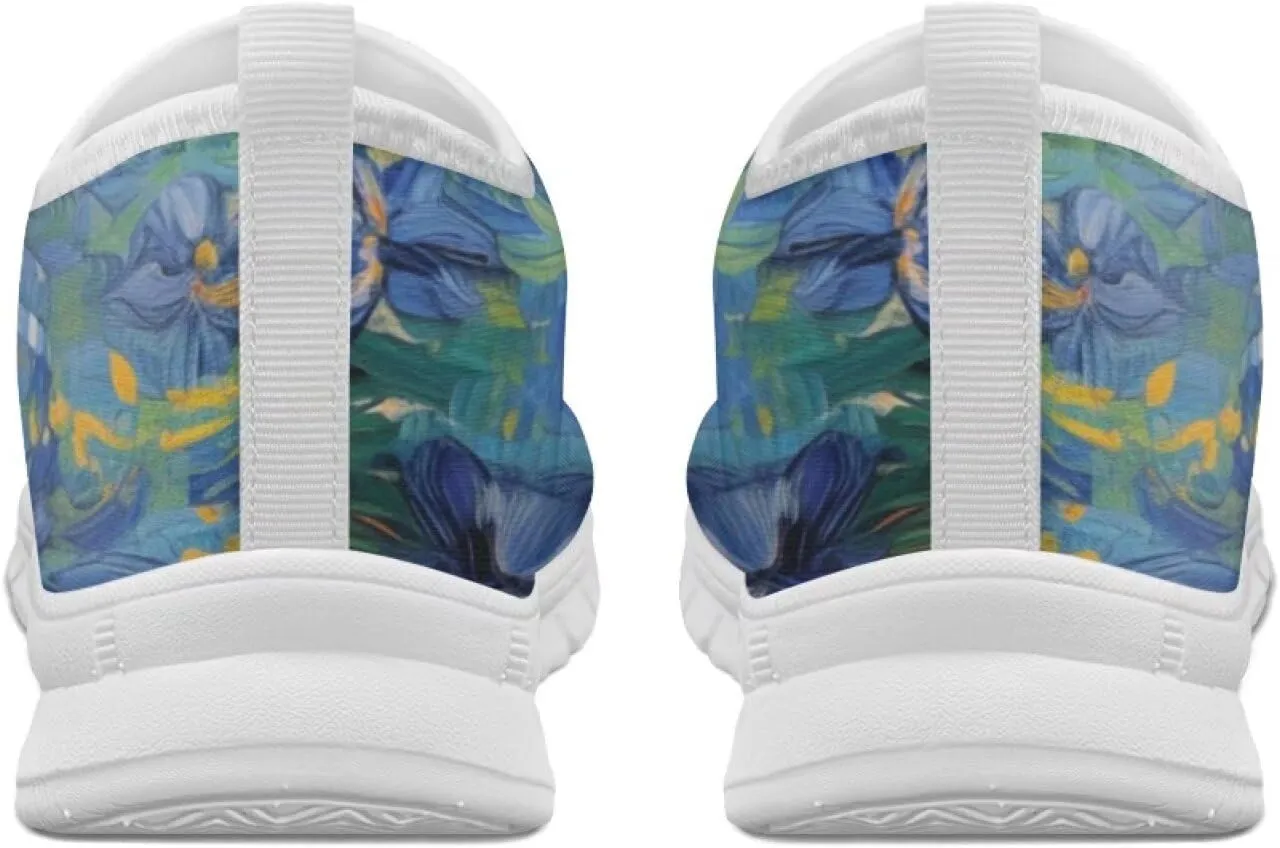 Doojoayie Art Printed Women Slip On Shoes for Ladies Tennis Shoes Daily Casual Footwear