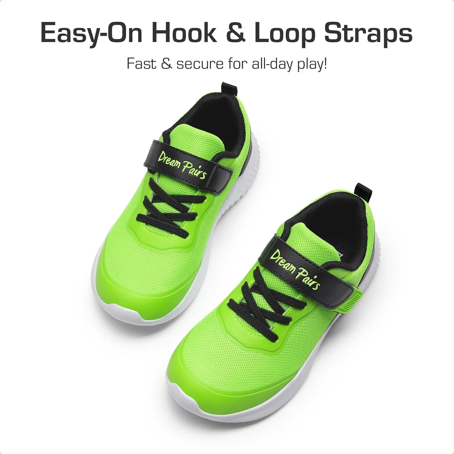 DREAM PAIRS Boys Girls Shoes Kids Tennis EZ-Ons BreezeRunners Running Sneakers
