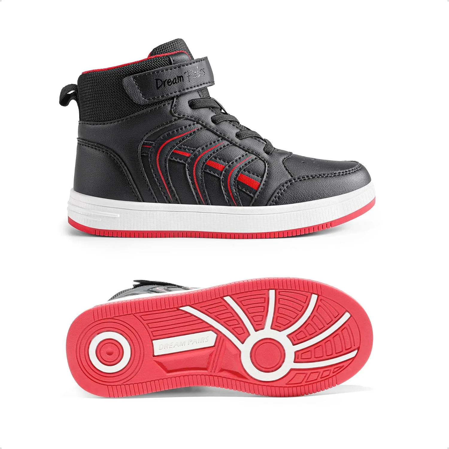 DREAM PAIRS Boys Girls Sneaker High Top Basketball Shoes Kids LilLegends JuniorFly Jumpers Sports Shoes for Athletic School Gym