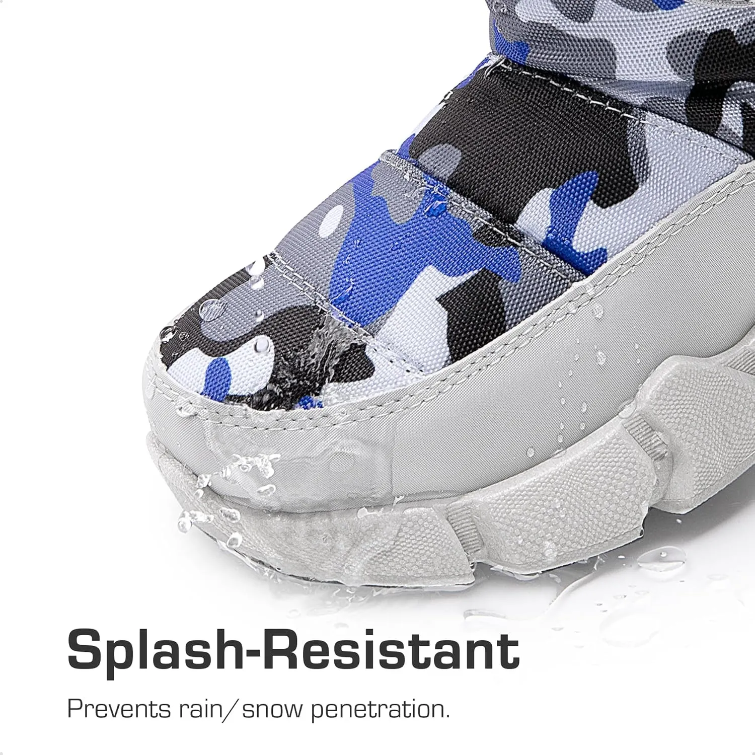 DREAM PAIRS Boys Girls Snow Boots Water Resistant Non-Slip Mid Calf Lightweight Athletic Outdoor Warm Winter Shoes for Little/Big Kids