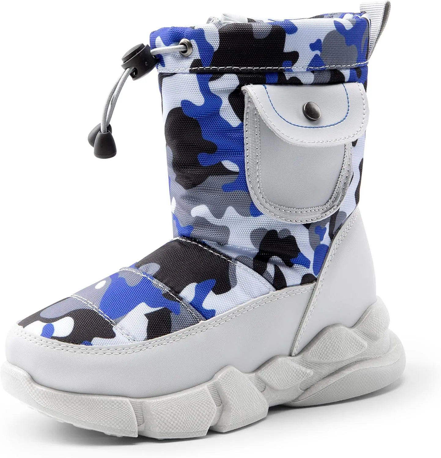 DREAM PAIRS Boys Girls Snow Boots Water Resistant Non-Slip Mid Calf Lightweight Athletic Outdoor Warm Winter Shoes for Little/Big Kids