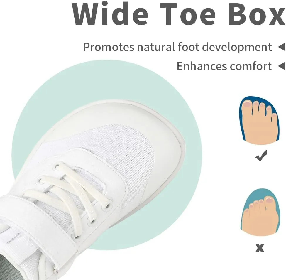 Drecage Toddler Kids Barefoot Shoes Boys Girls Sneakers Breathable Tennis Shoes Lightweight Walking Shoes