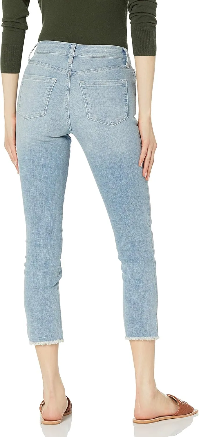 Ella Moss Women's High Rise Slim Straight Crop Jean