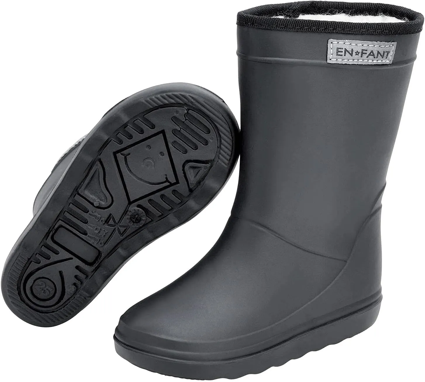 EnFant - PREMIUM Wool Lined Insulated Waterproof Winter Snow - Rain-Mud Boots - Sustainable and Recyclable NOTE: The boots run small. Please order 1  size larger