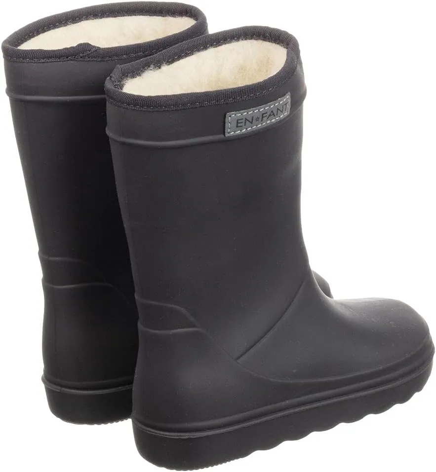 EnFant - PREMIUM Wool Lined Insulated Waterproof Winter Snow - Rain-Mud Boots - Sustainable and Recyclable NOTE: The boots run small. Please order 1  size larger