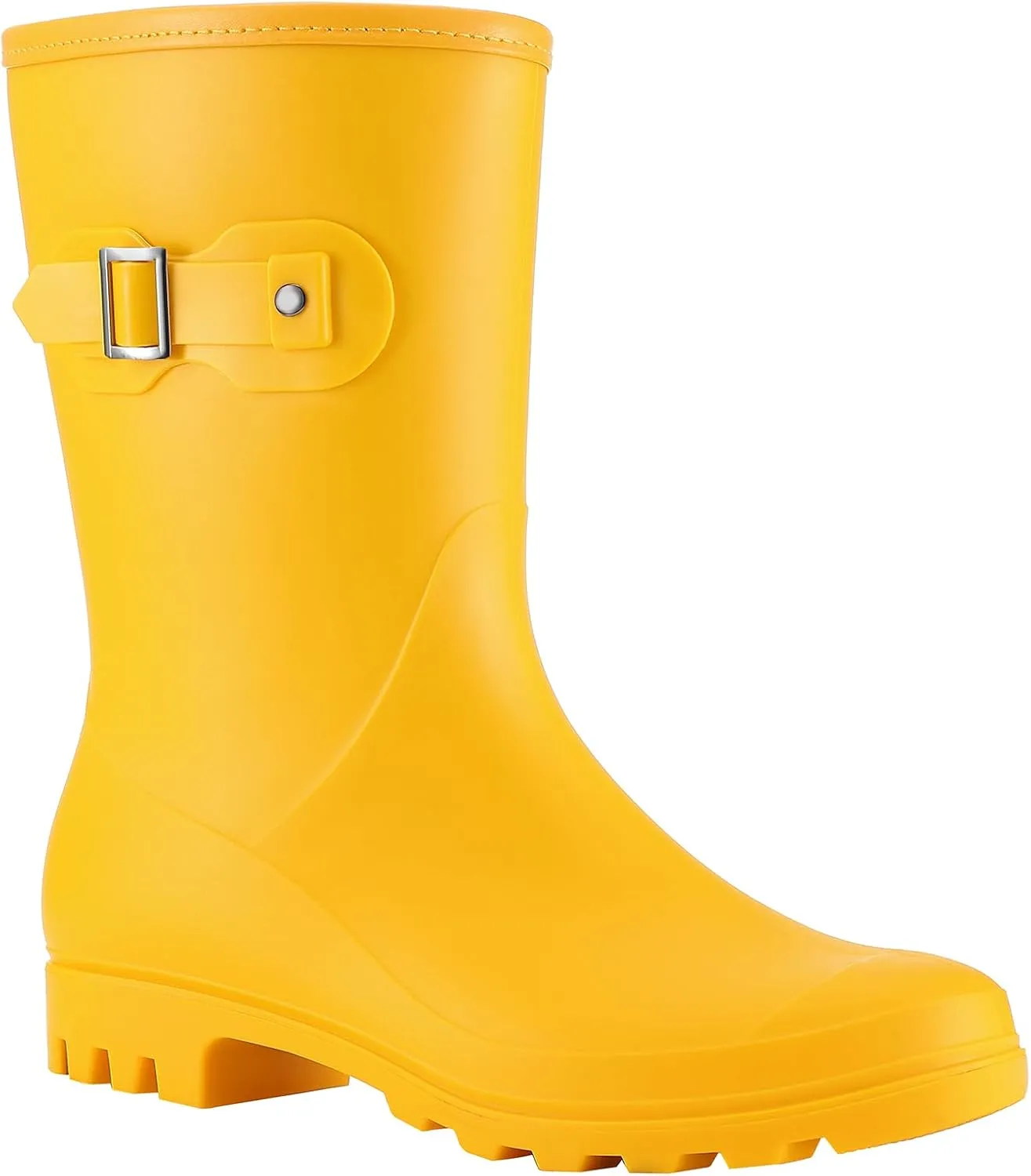 Evshine Women's Mid Calf Rain Boots Waterproof Garden Shoes