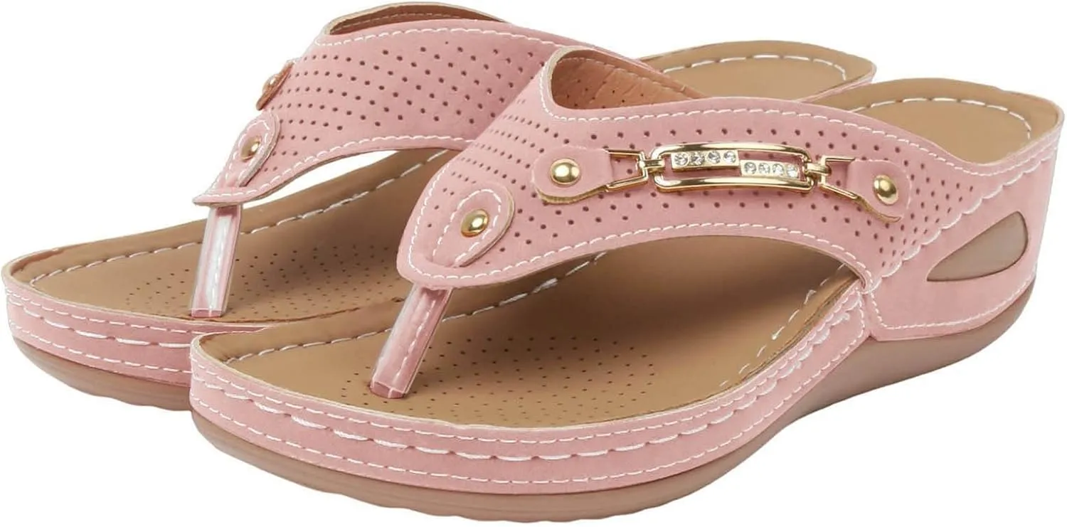 Fashion Mesh Breathable Sandals 2025 New, Chain Clip Toe Orthopedic Sandals Women Summer Dressy Casual Comfy Beach Slides
