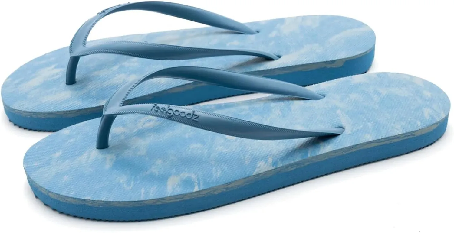 Feelgoodz Women's Slimz Core Natural Rubber Remix Flip Flops
