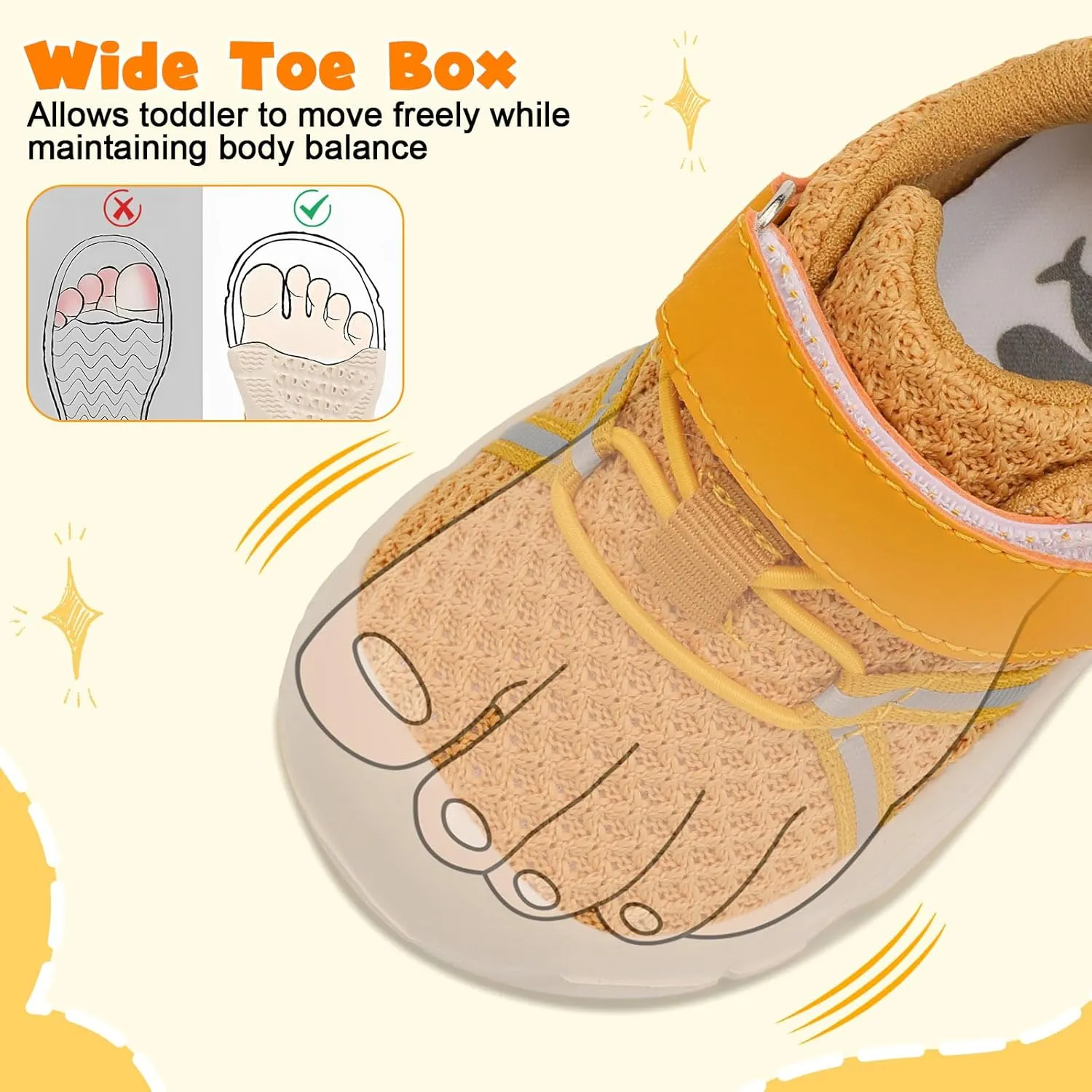 FEETCITY Toddler Sneakers Wide Toddler Shoes Boys Girls Tennis Shoes Sports Running Walking Sneakers